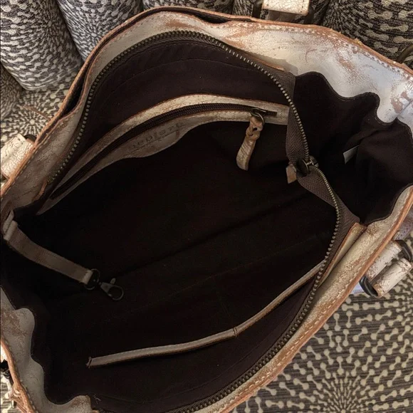 Bed Stu Rockababy Leather Cashew Rustic Nectar Lux Satchel Bag - Picture 6 of 16